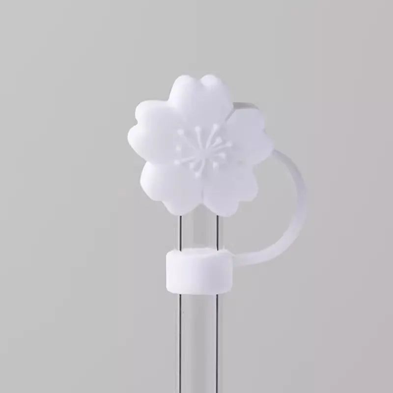 Cute Strawberry Straw Cover Caps For Stanley Cup 40 oz Tumbler Accessories Kawaii Silicone Straw Toppers Cap For 10mm Straws