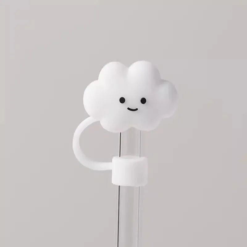 Cute Strawberry Straw Cover Caps For Stanley Cup 40 oz Tumbler Accessories Kawaii Silicone Straw Toppers Cap For 10mm Straws