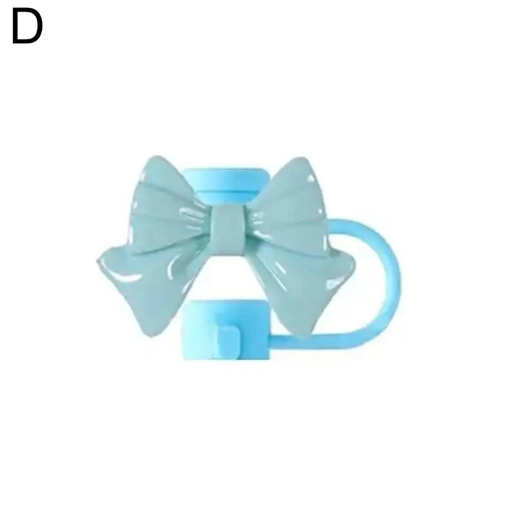 Bow Straw Cap Covers Toppers Silicone Accessories For Stanley Cups 30&40 Oz Tumbler And With 1pc Protective Boot ﻿