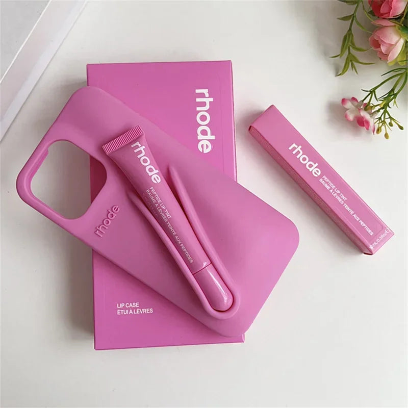 NEW Autumn Edition Rhode Lipstick Soft Phone Case For iPhone 12 11 13 14 16 15 Pro Max Plus Silicone With Box And Lipstick Cover