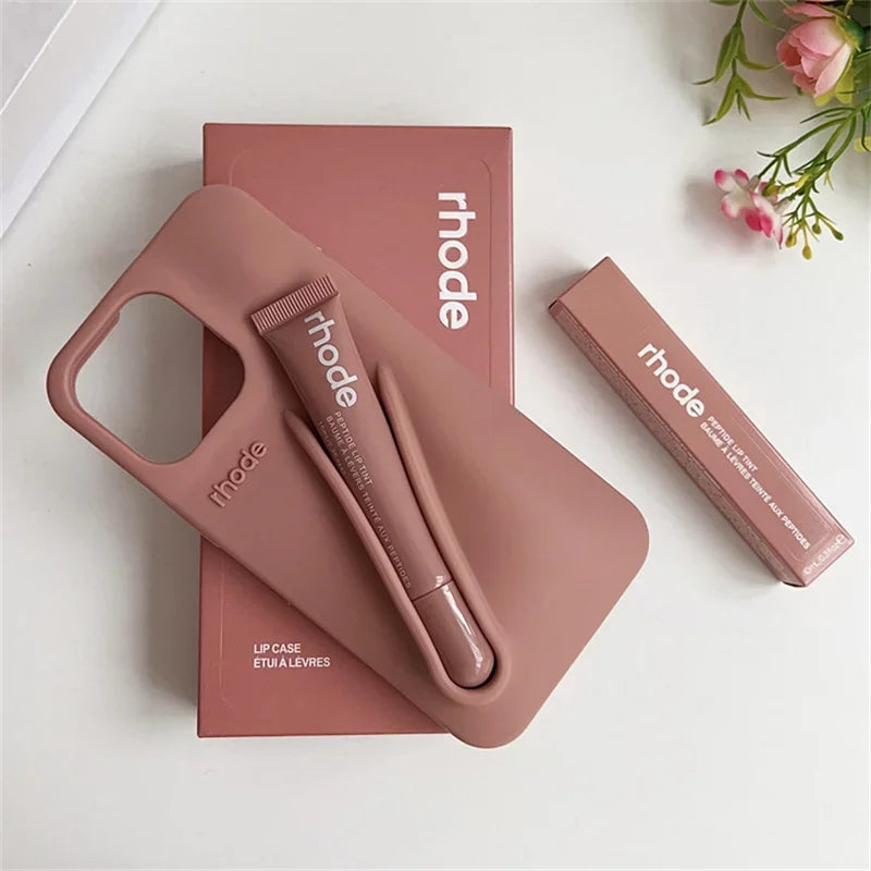 NEW Autumn Edition Rhode Lipstick Soft Phone Case For iPhone 12 11 13 14 16 15 Pro Max Plus Silicone With Box And Lipstick Cover